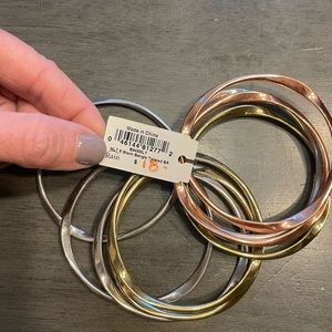 Multi color stacking bangle bracelets